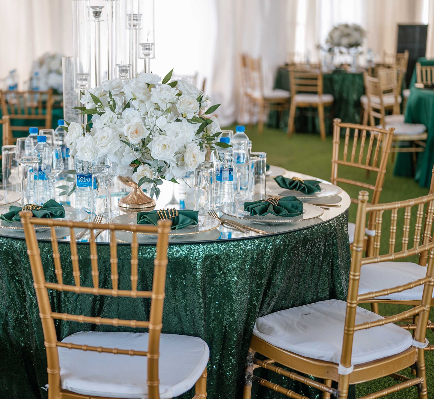 Gold chiavari chair rental available in Freeport New York