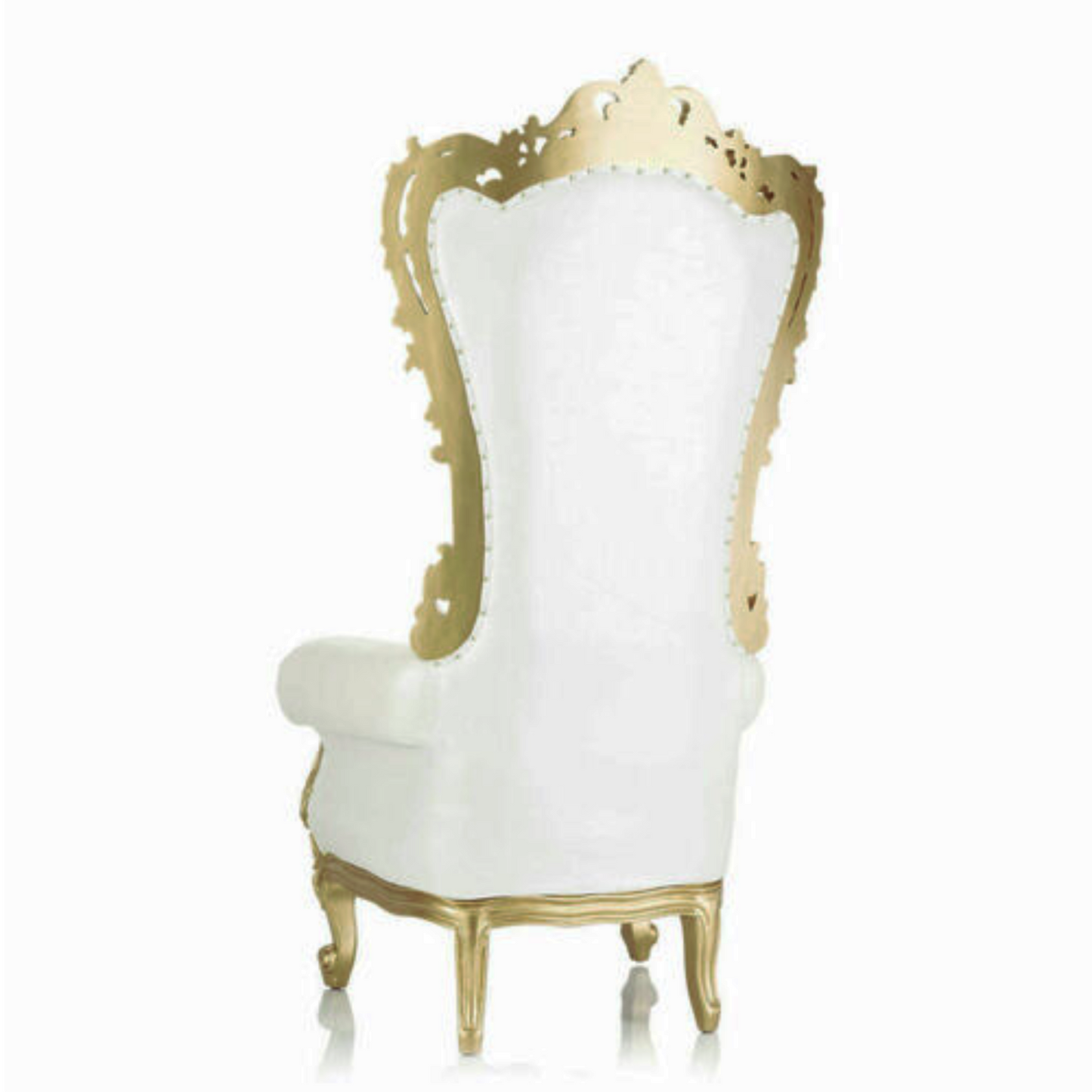 Throne Chair Rental - Gold & Ivory